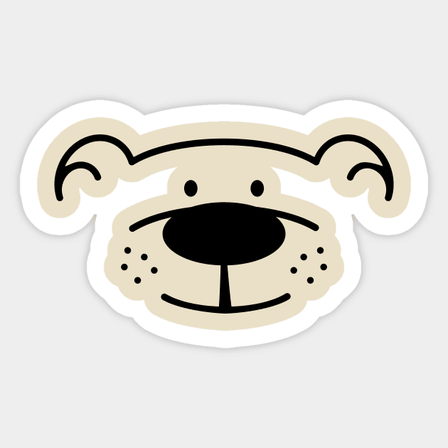 Friendly Bear Sticker by schlag.art